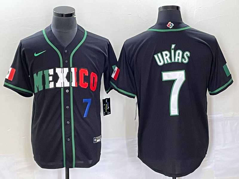 Men's Mexico Baseball #7 Julio Urias Number 2023 Black White World Classic Stitched Jersey6,We sell and wholesale Men's Mexico Baseball #7 Julio Urias Number 2023 Black White World Classic Stitched Jersey6 on line form chian!
